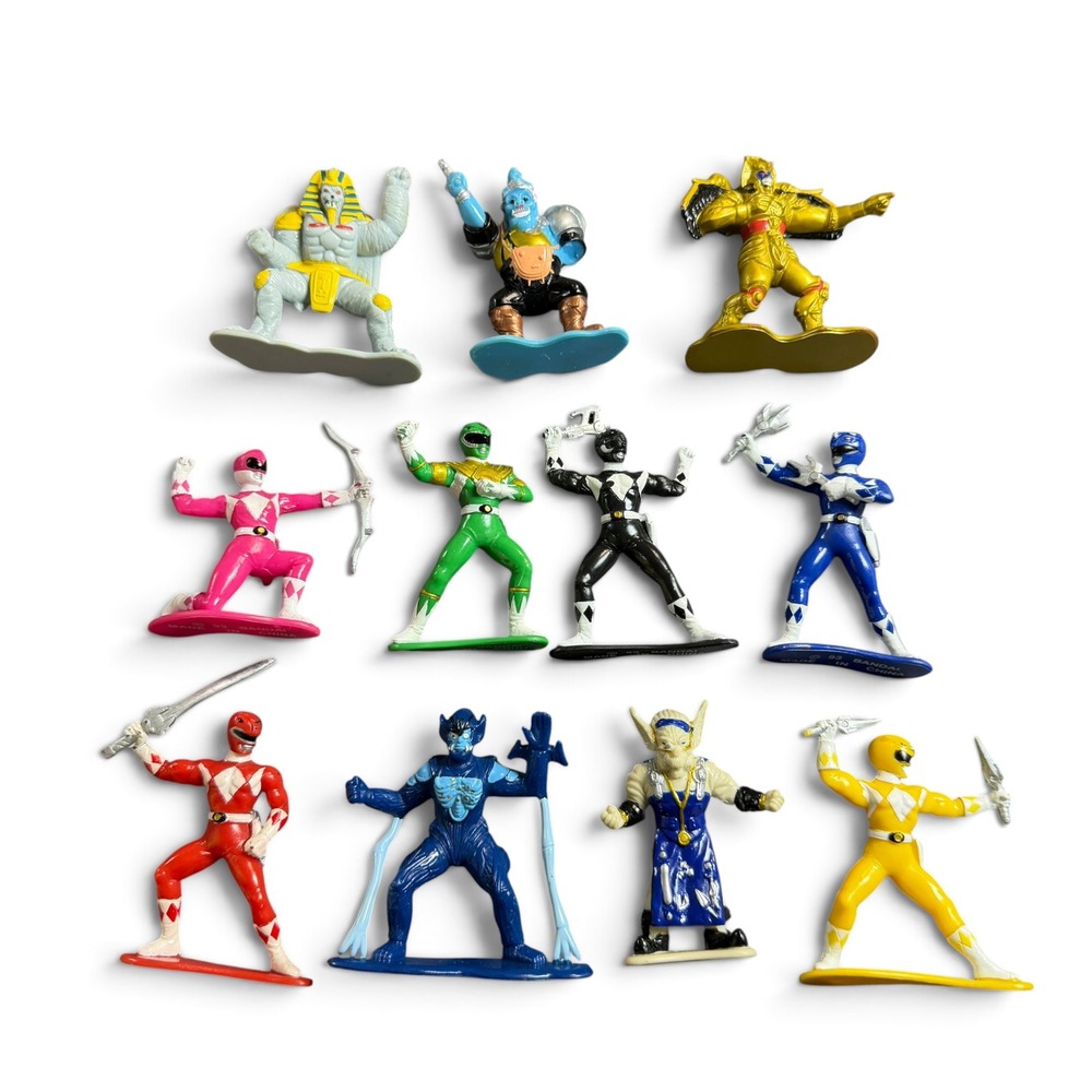 Vintage 1993 Power Rangers Bandai PVC Figure Lot Goldar Green Ranger Villains